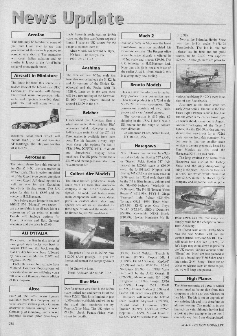 Scale Aviation Modeller International 1996-07